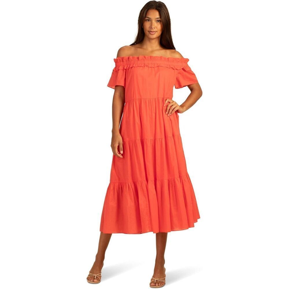 TRINA TURK CATTLEYA 2 DRESS  size Large in Slushie cottagecore coquette romantic